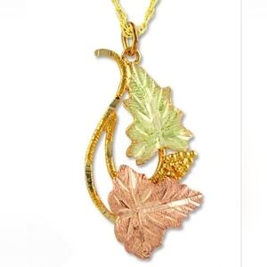 Landstrom's Black Hills Gold 12k Pendant Necklace